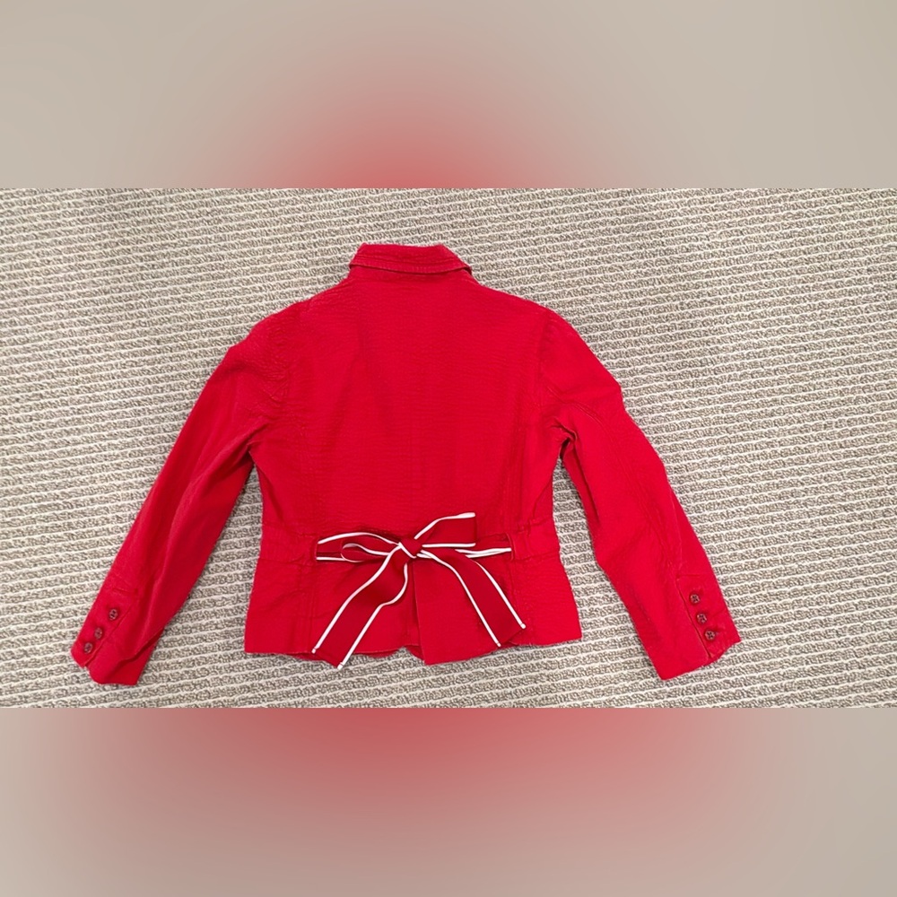 Anthropologie jacket red size 0
